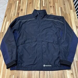 Sunice Typhoon Jacket XL Jacket Blue Full Zip Windbreaker Softshell Golf Snap